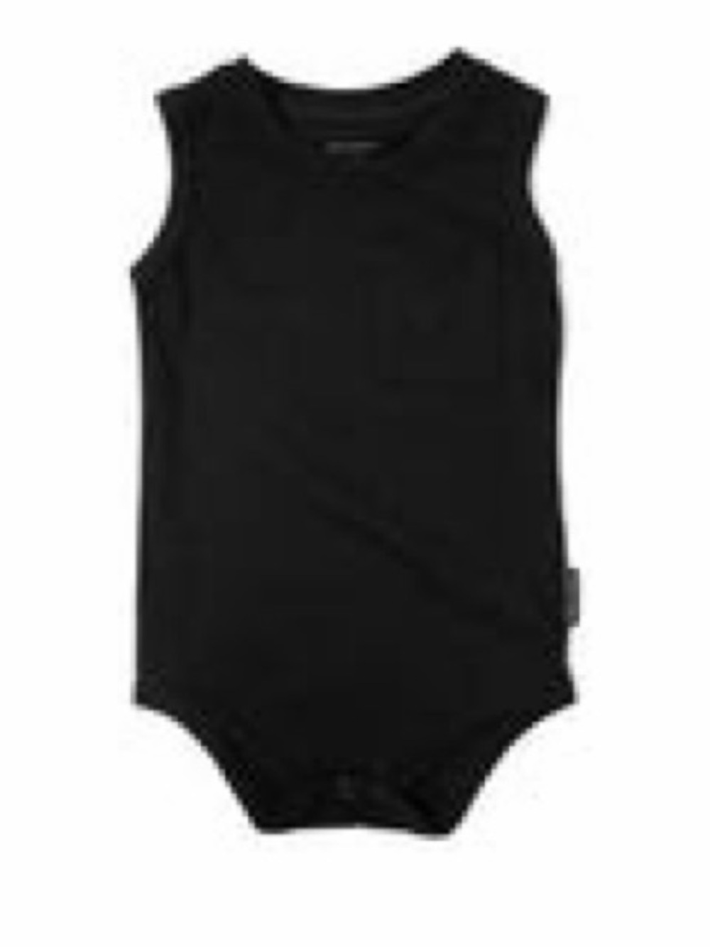 Little Bipsy Black Sleeveless Baby Bodysuit